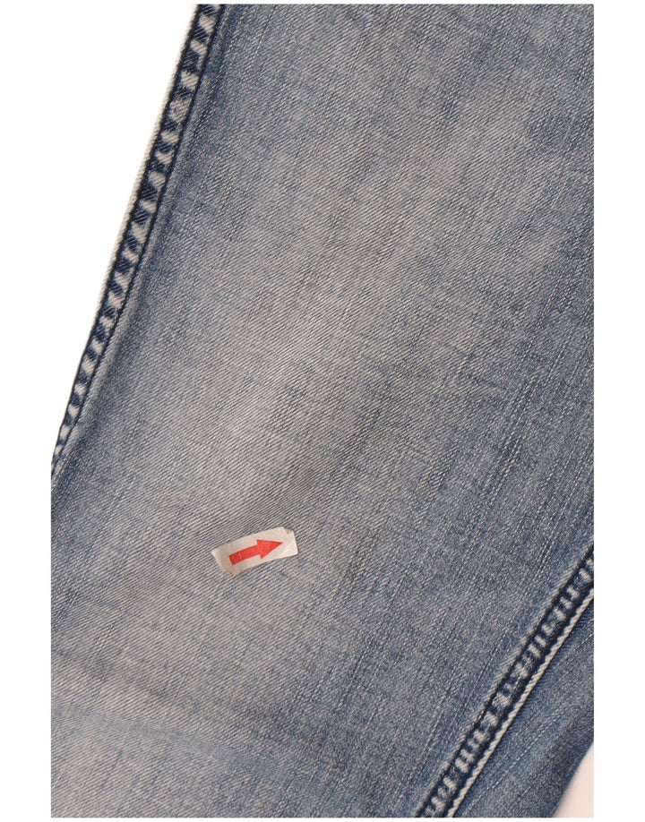 Wrangler skinny jeans til kvinder W30 L32 blå bomuld
