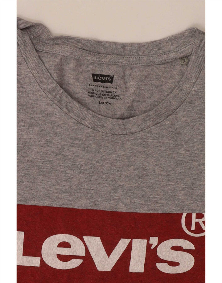 Levi's Grafisk T-shirt til mænd, lille grå flækket