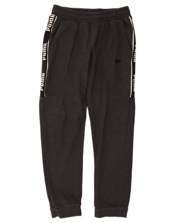 Puma Mens Tracksuit Trousers Joggers Medium Grey Cotton