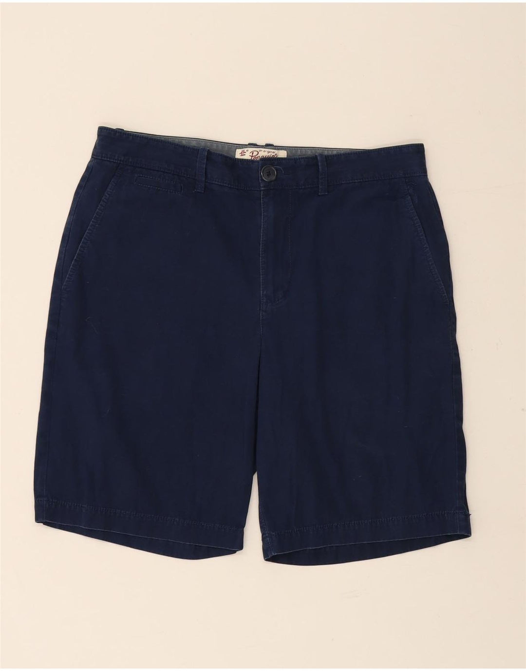 PENGUIN Chino Shorts til mænd W32 Medium Marineblå Bomuld