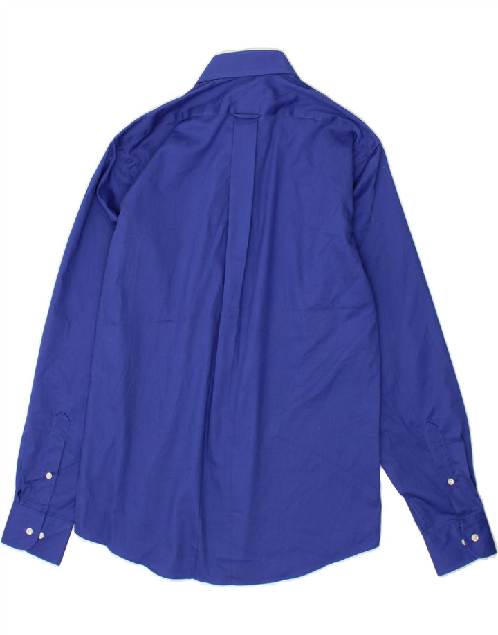 IZOD Mens Shirt Size 15 1/2 Medium Blue Cotton Vintage Izod and Second-Hand Izod from Messina Hembry 