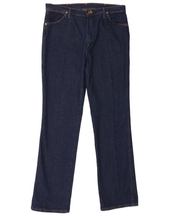 Wrangler Straight Jeans til mænd W38 L34 Marineblå Bomuld
