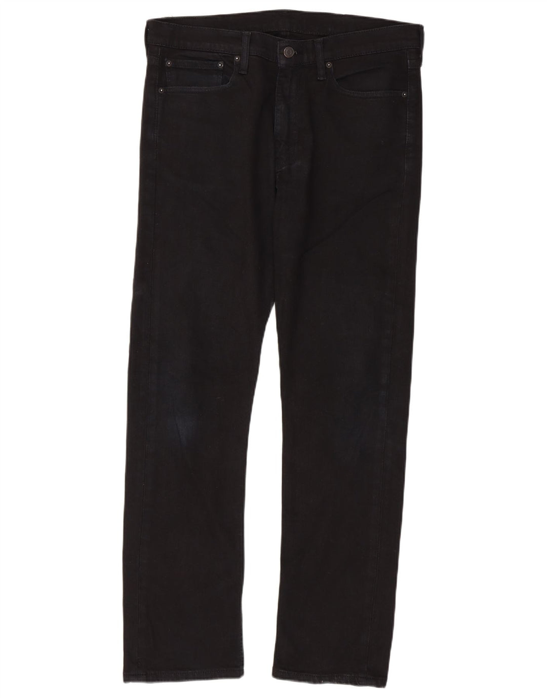 Levi's Herre 513 Slim Straight Jeans W34 L32 Sort Bomuld