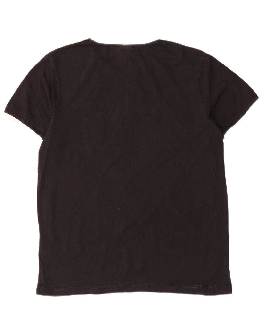 Ellesse Herre T-Shirt Top Medium Sort Bomuld