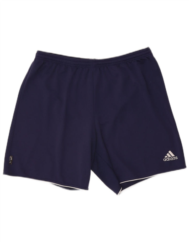 Adidas Herre Climalite Sport Shorts XL Navy Blue Polyester