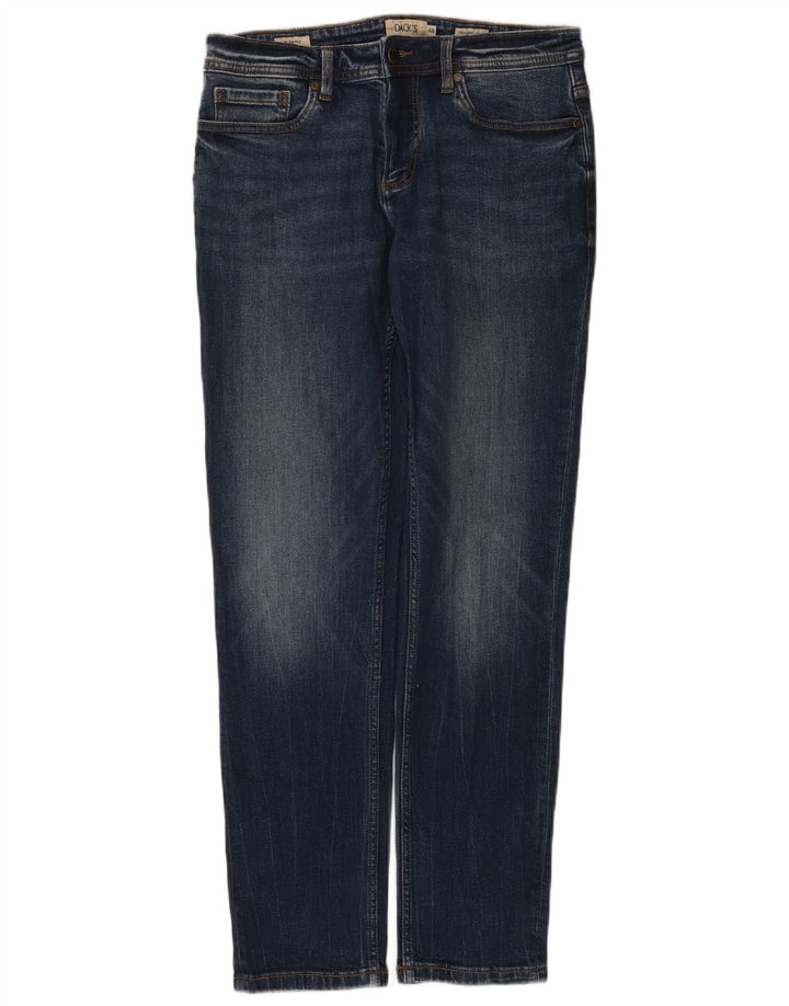 DACK'S Mens Slim Jeans IT 48 Medium W34 L32 Blue Cotton