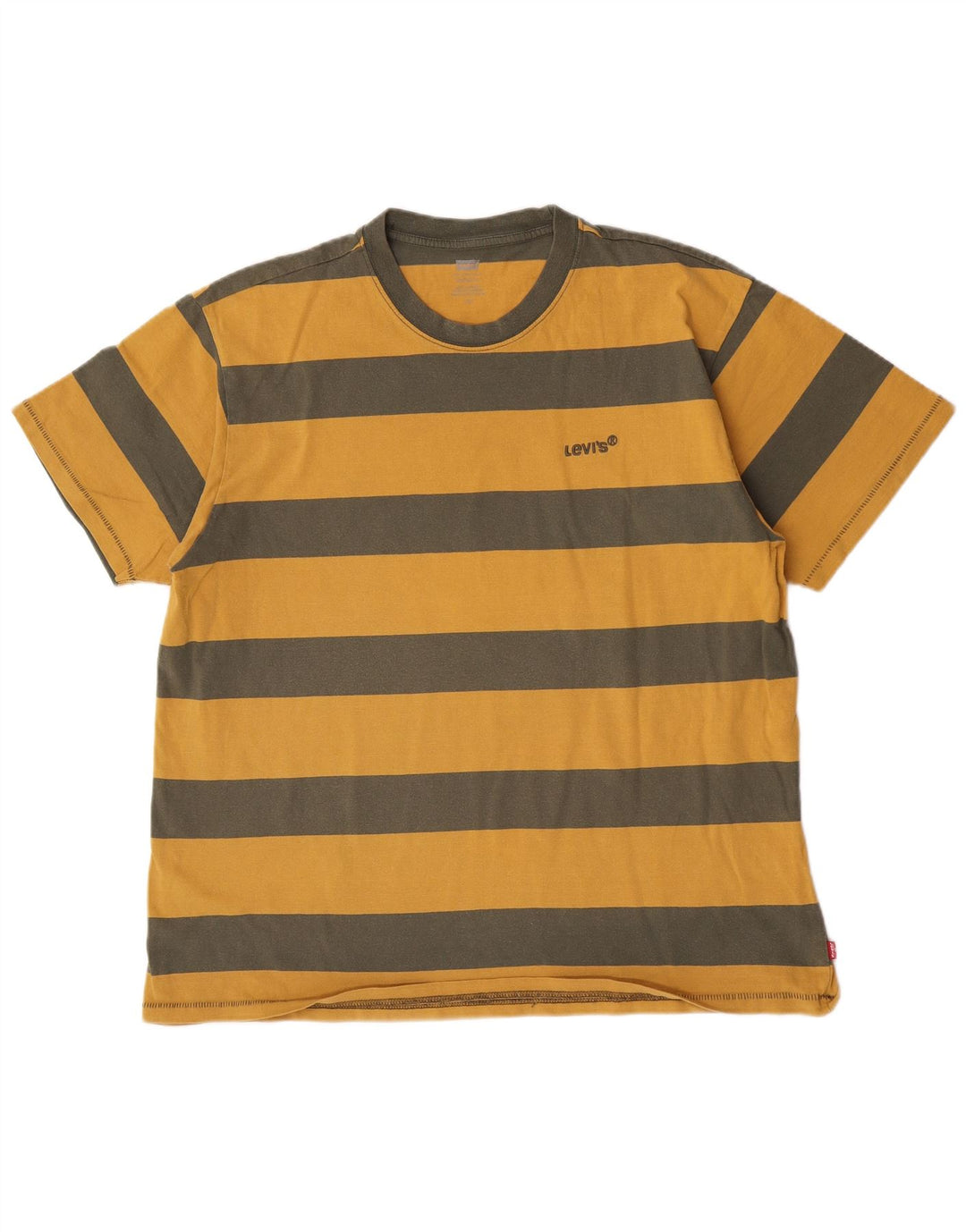 Levi's Herre T-Shirt Top Stor Gul Stribet