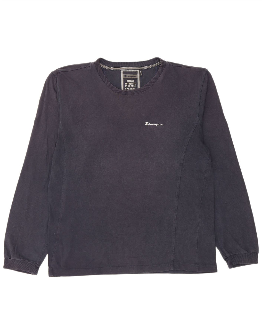 Champion Herre Top Langærmet XL Navy Blue