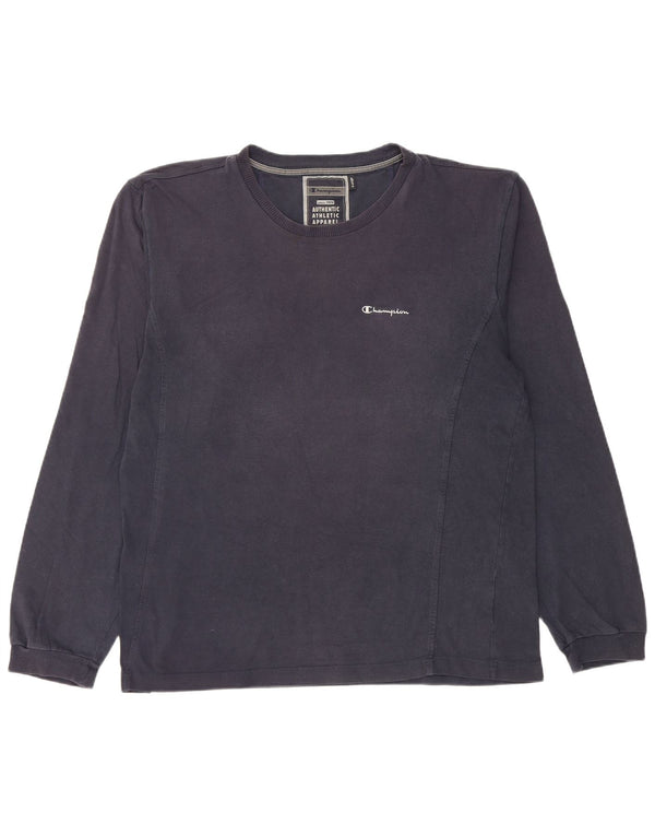 Champion Herre Top Langærmet XL Navy Blue