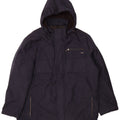 Calvin Klein Herre Hooded Windbreaker Jacket UK 42 XL Navy Blue Polyester