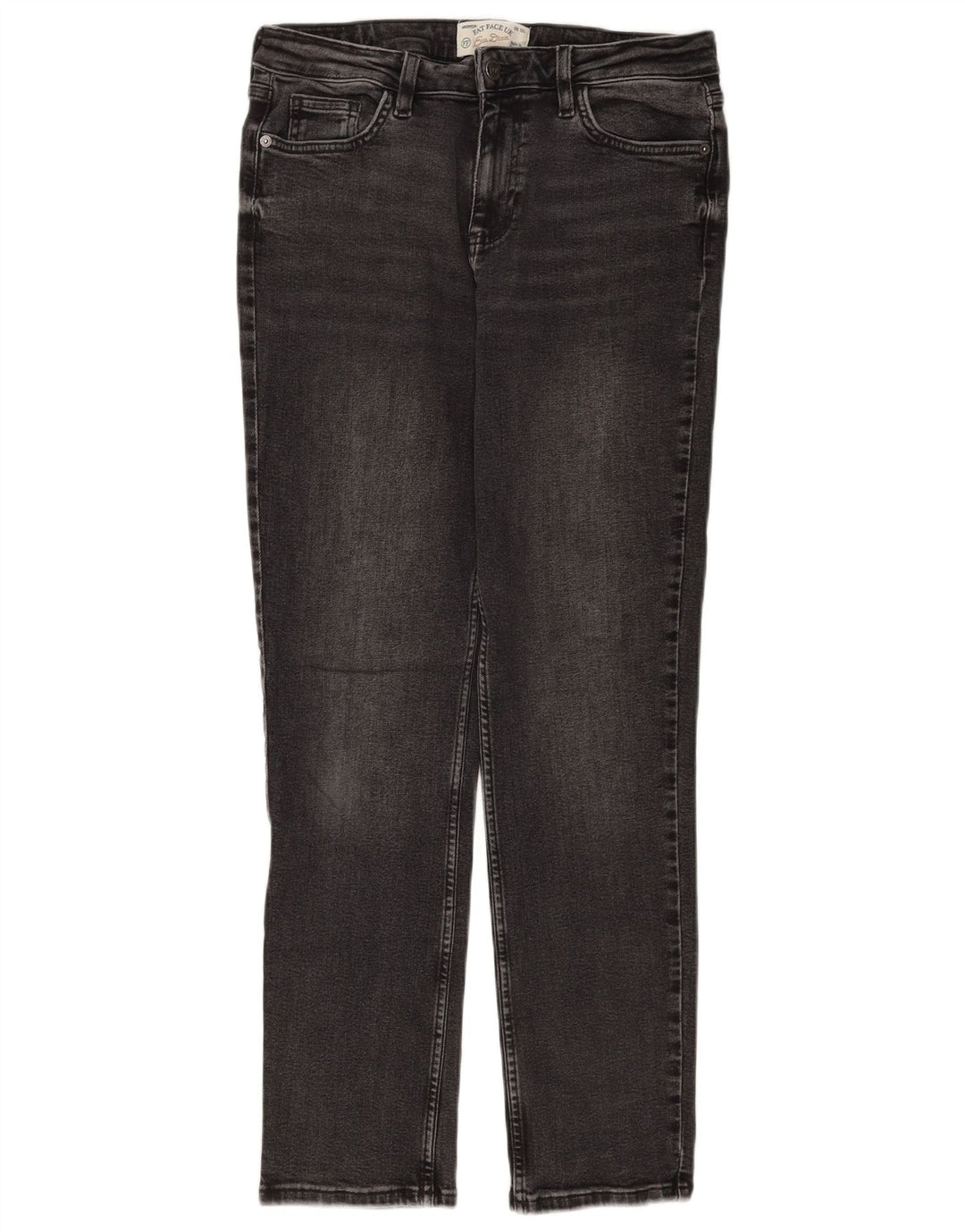 Fat Face Dame Sway Slim Jeans UK 12 Medium W30 L30 Grå Bomuld
