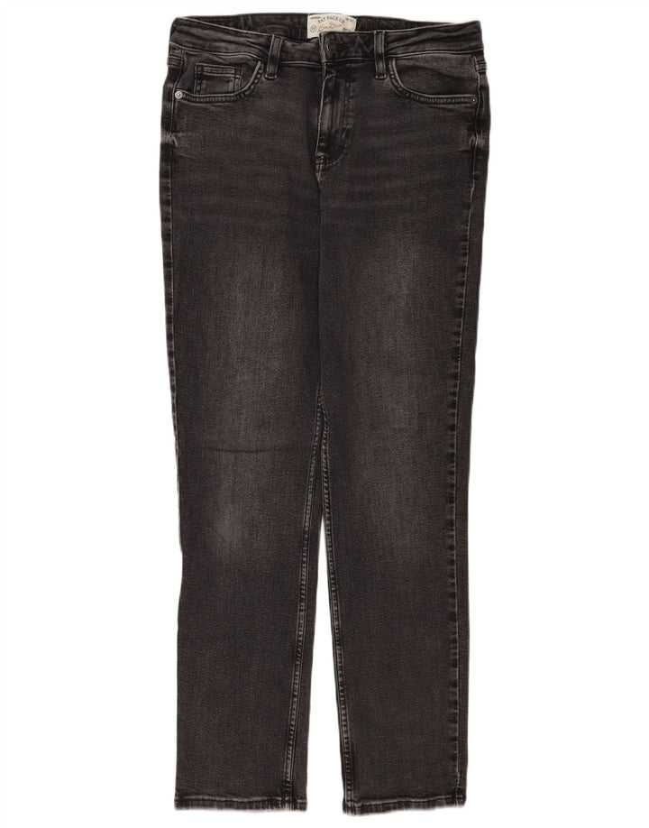 Fat Face Dame Sway Slim Jeans UK 12 Medium W30 L30 Grå Bomuld