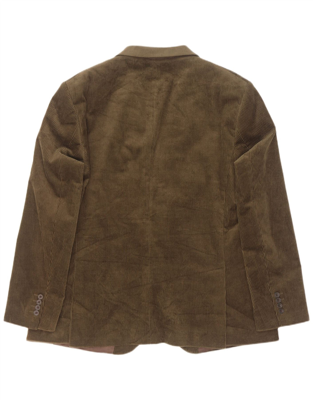 Marks & Spencer Herre 2-knaps Corduroy Blazer Jacket UK 40 Large Khaki