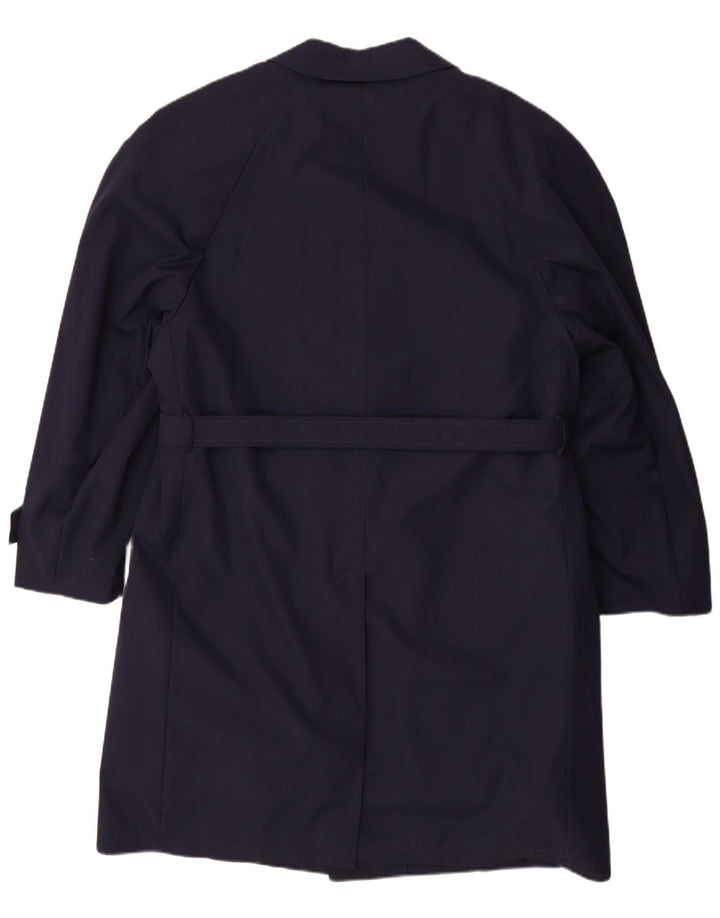 VINTAGE Sherpa Overfrakke til mænd UK 40 Large Navy Blue