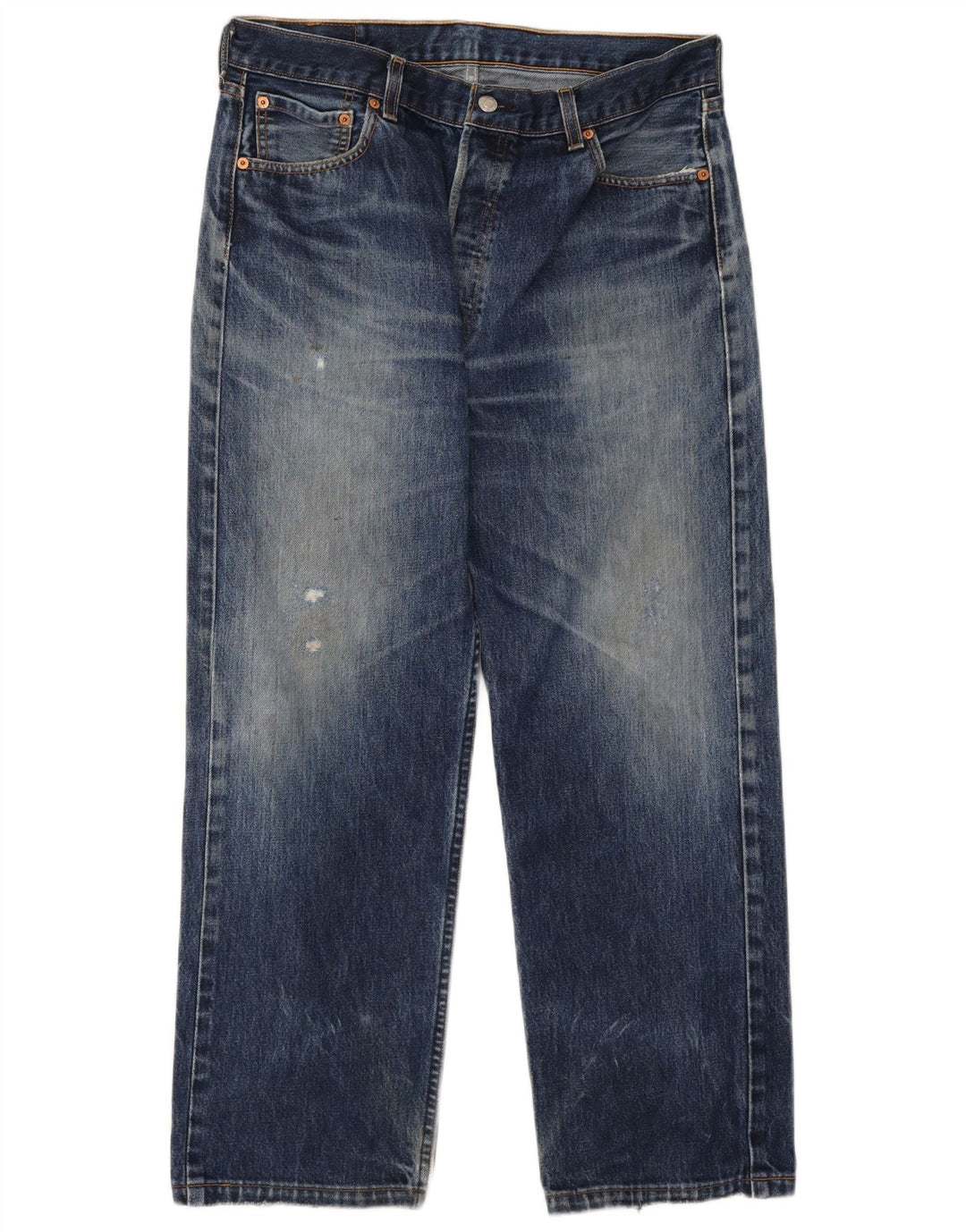 Levi's Herre 501 lige jeans W36 L27 blå bomuld