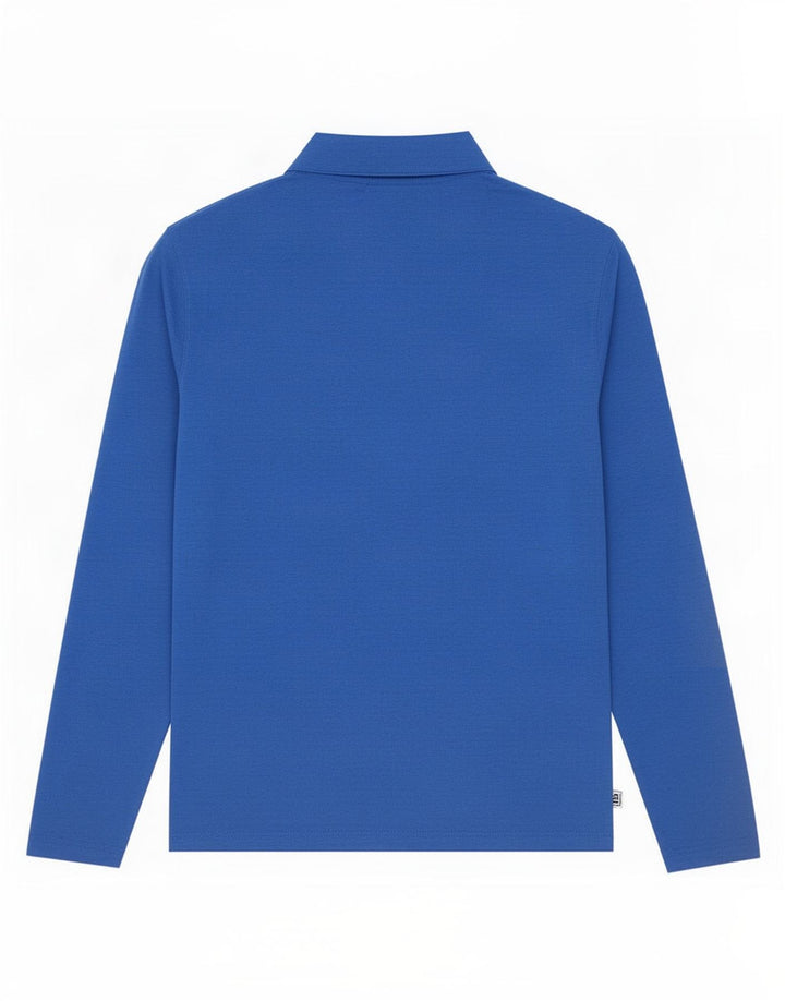 Calvin Klein Herre Zip Neck Pullover Træningsdragt Top Stor Blå Polyester