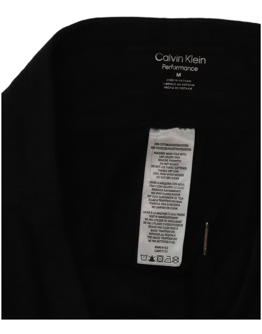 CALVIN KLEIN Graphic Tracksuit Bukser til kvinder Joggers UK 14 Medium Black