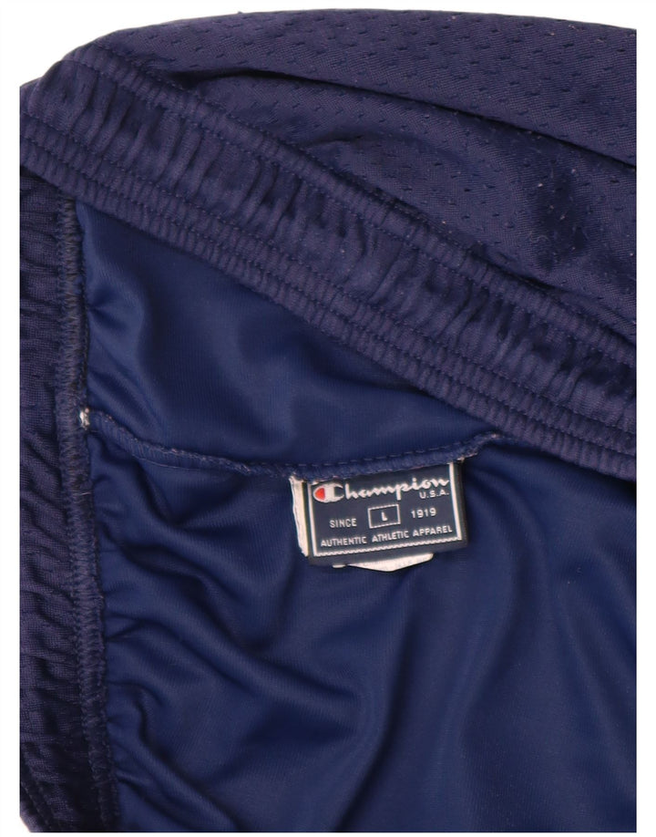 Champion Herre Sportshorts Large Navy Blue Polyester
