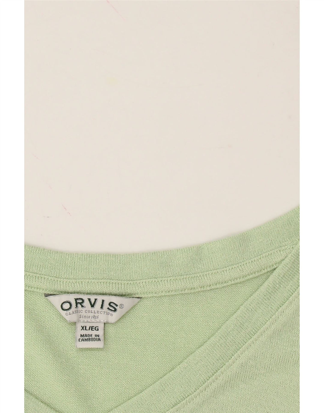 ORVIS Womens T-Shirt Top UK 18 XL Green Polyester Vintage Orvis and Second-Hand Orvis from Messina Hembry 