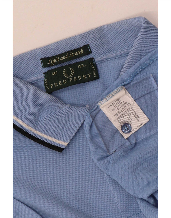 Fred Perry Herre lys og stræk poloshirt, stor blå