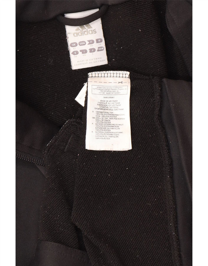 ADIDAS træningsdragt topjakke til kvinder UK 12 Medium Black Colourblock