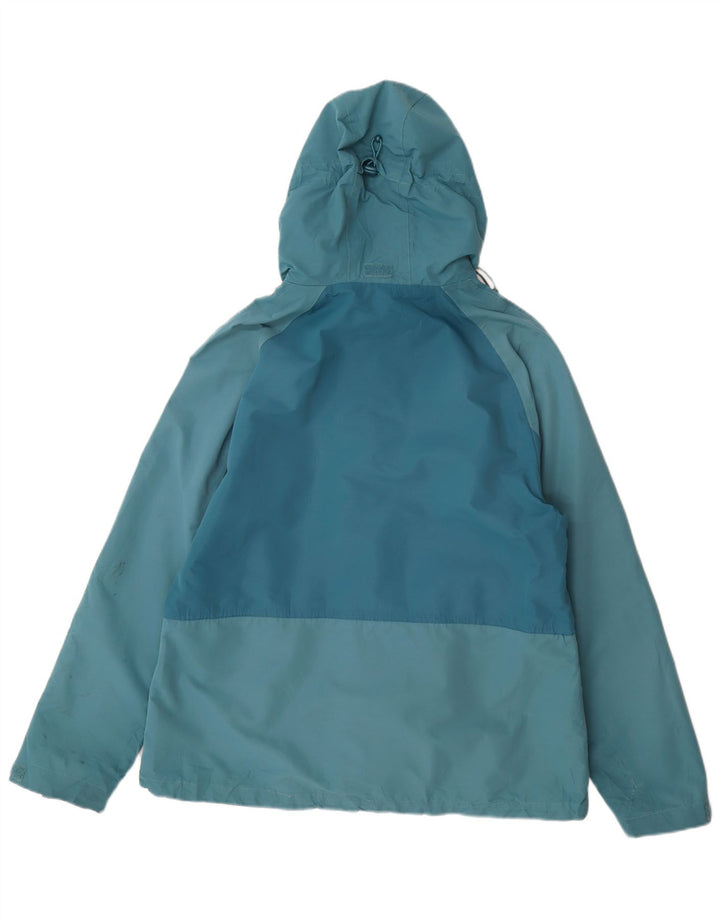 Mountain Warehouse Dame Regnjakke med hætte UK 16 Stor Blå Polyester