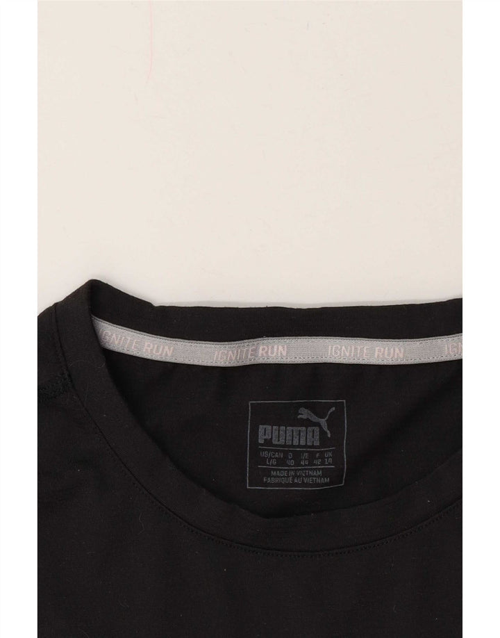 Puma Dame T-Shirt Top UK 14 Stor Grå