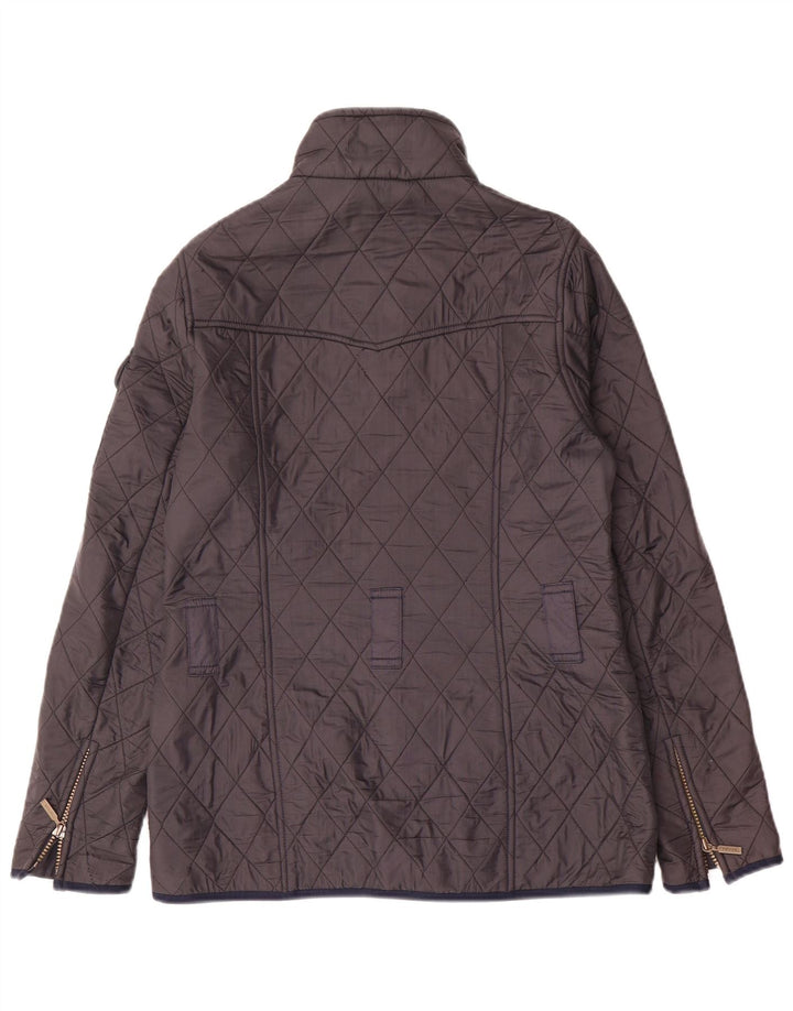 Barbour Quiltet jakke til kvinder UK 12 Mellem marineblå polyamid