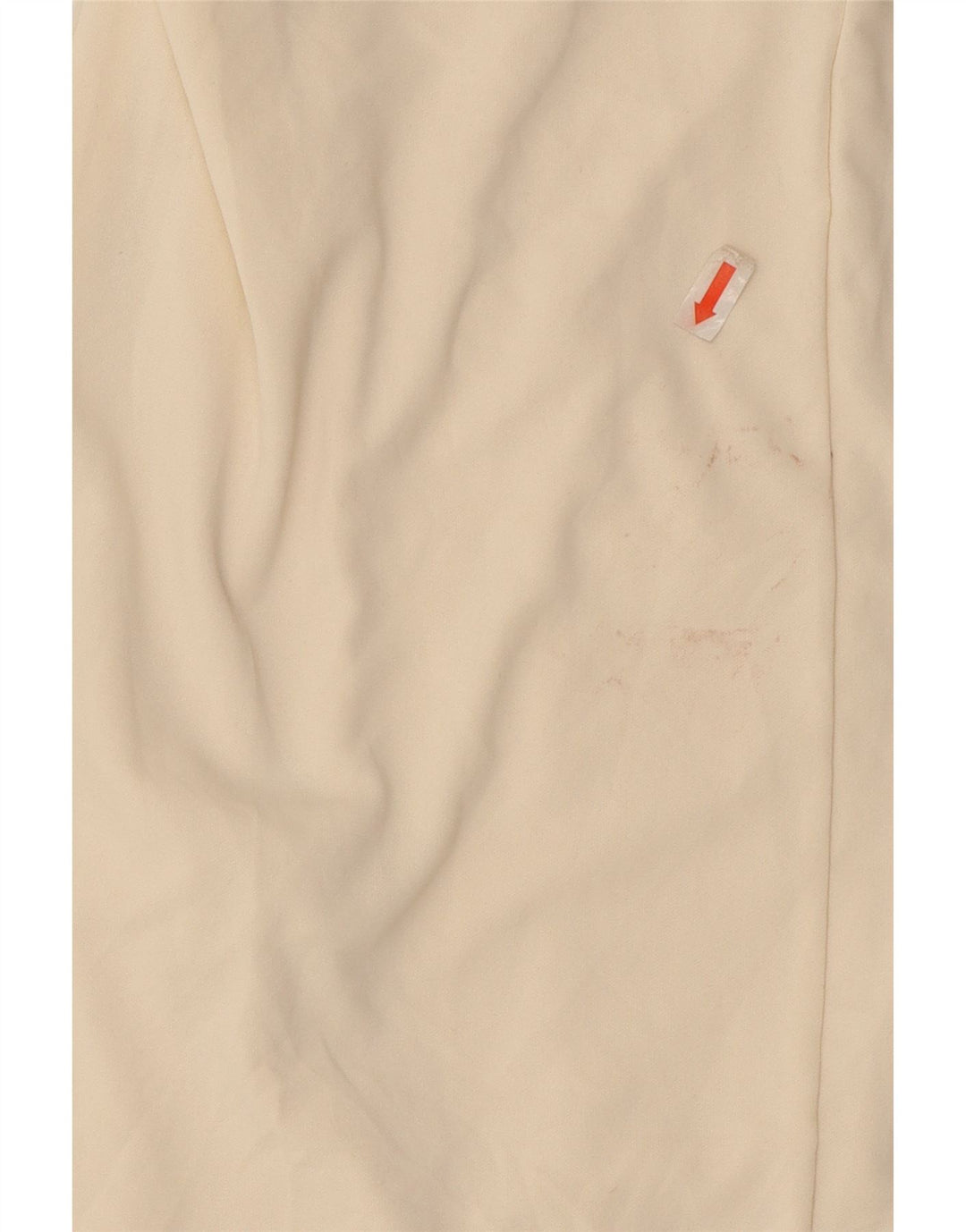 Zara Kvinders Ærmeløs Skede Kjole UK 12 Medium Off White Polyester