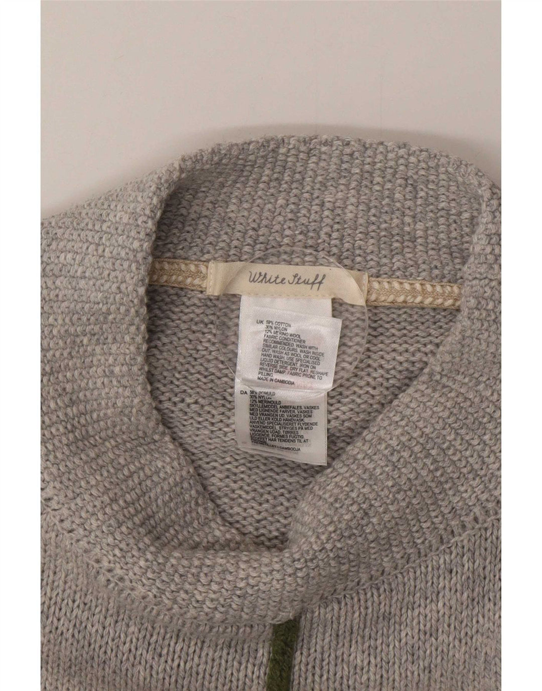 White Stuff Dame Poncho Jumper One Size Grå Bomuld