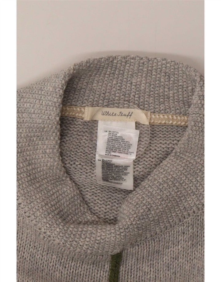 White Stuff Dame Poncho Jumper One Size Grå Bomuld