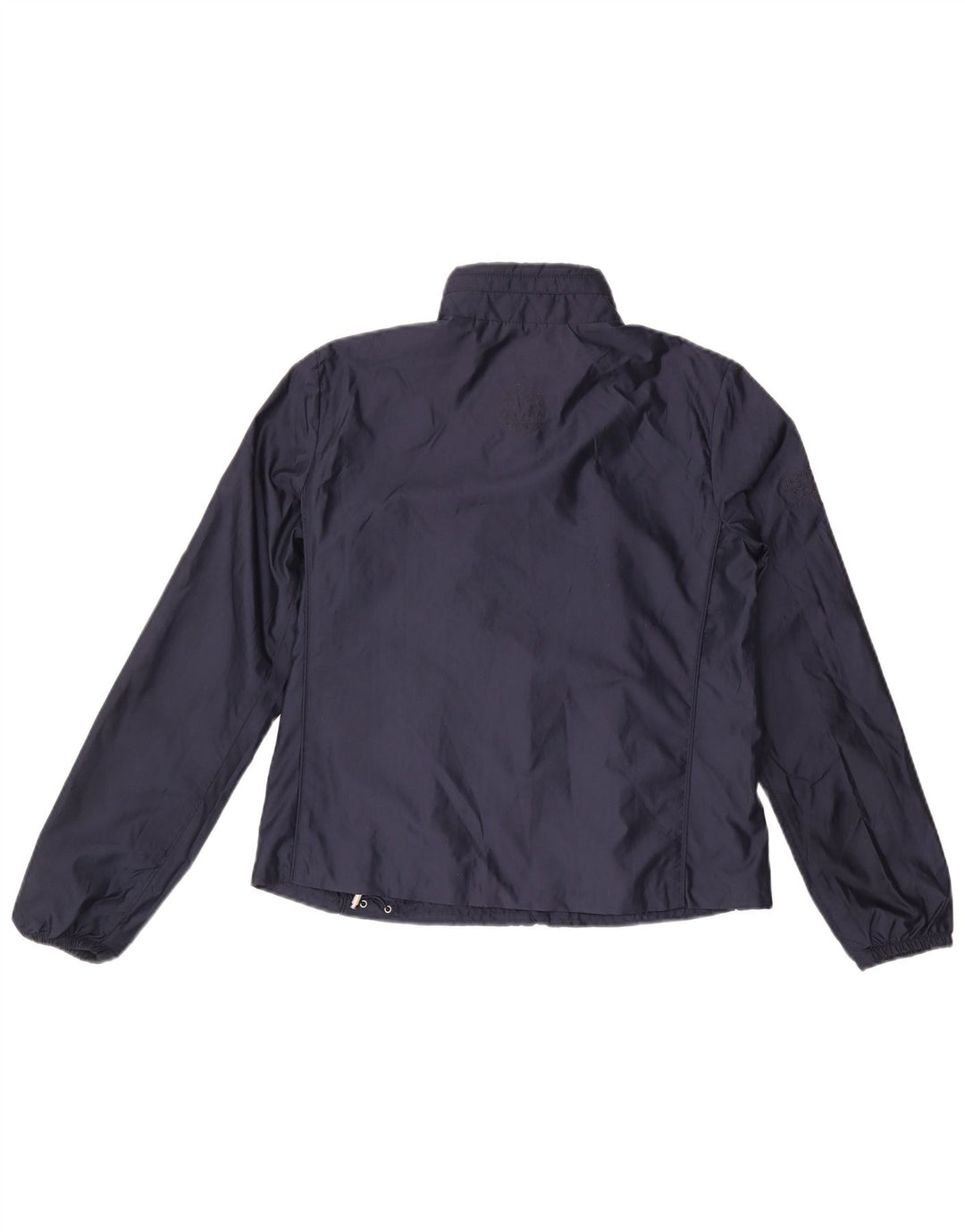 Ralph Lauren Dame vandtæt regnjakke UK 12 Medium Navy Blue Polyester