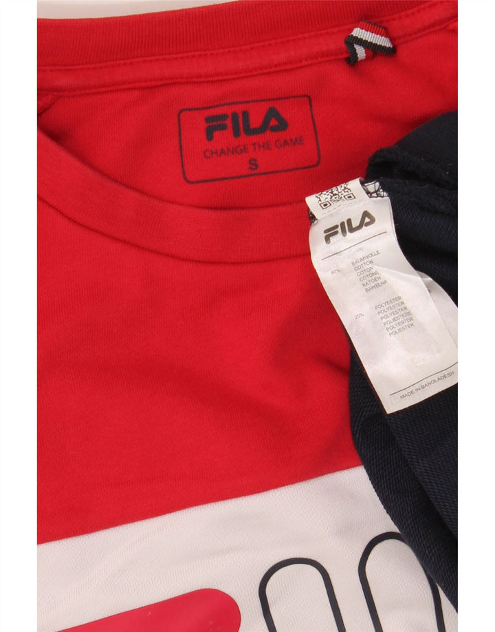 FILA Grafisk sweatshirt til mænd, lille flerfarvet farveblok