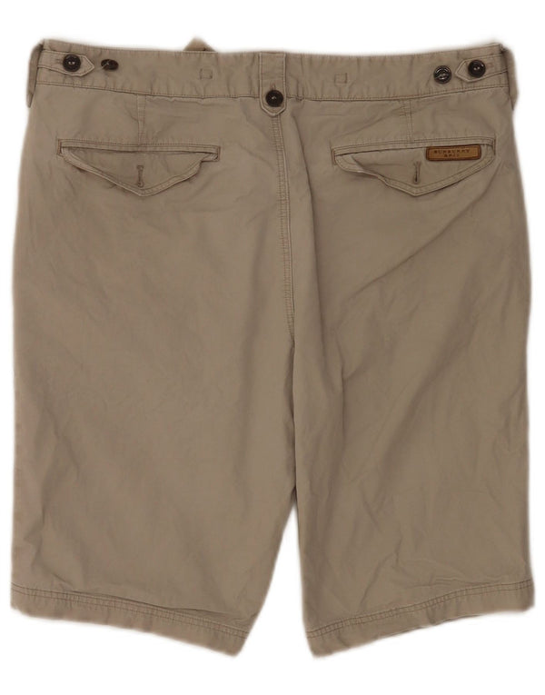 Burberry Chino Shorts til mænd W30 mellemgrå bomuld