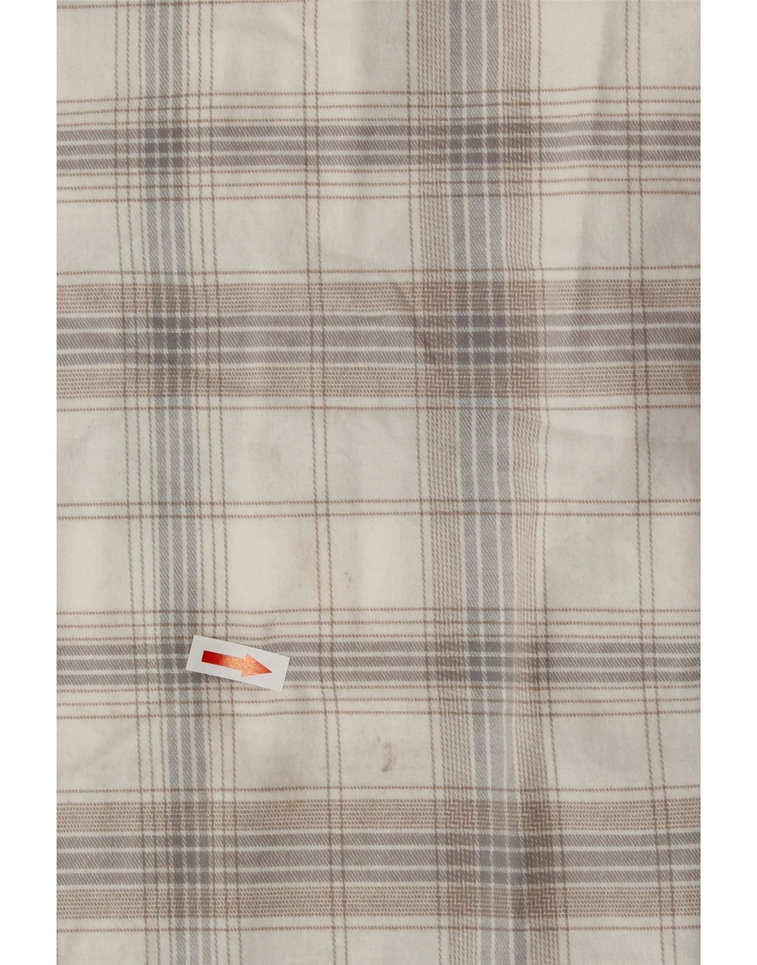 Eddie Bauer Dame Flanell Shirt UK 18 XL Off White Plaid Bomuld