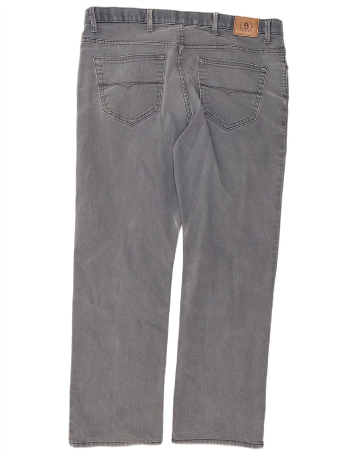 Marks & Spencer Herre Blue Harbor Straight Jeans W38 L31 Grå Bomuld