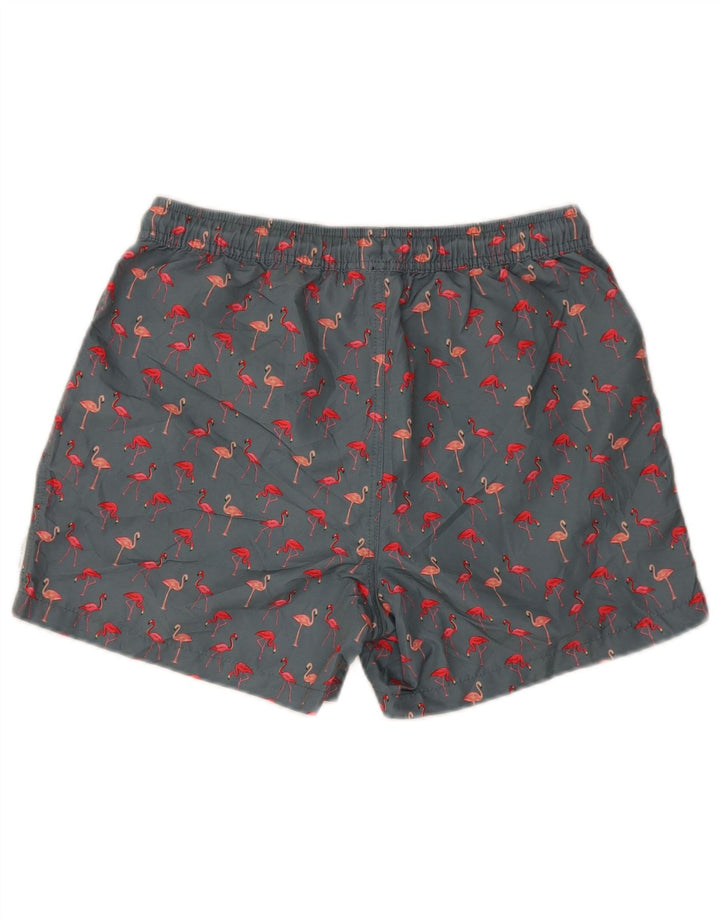 Jack & Jones Herre grafiske svømmeshorts mellemgrå polyester