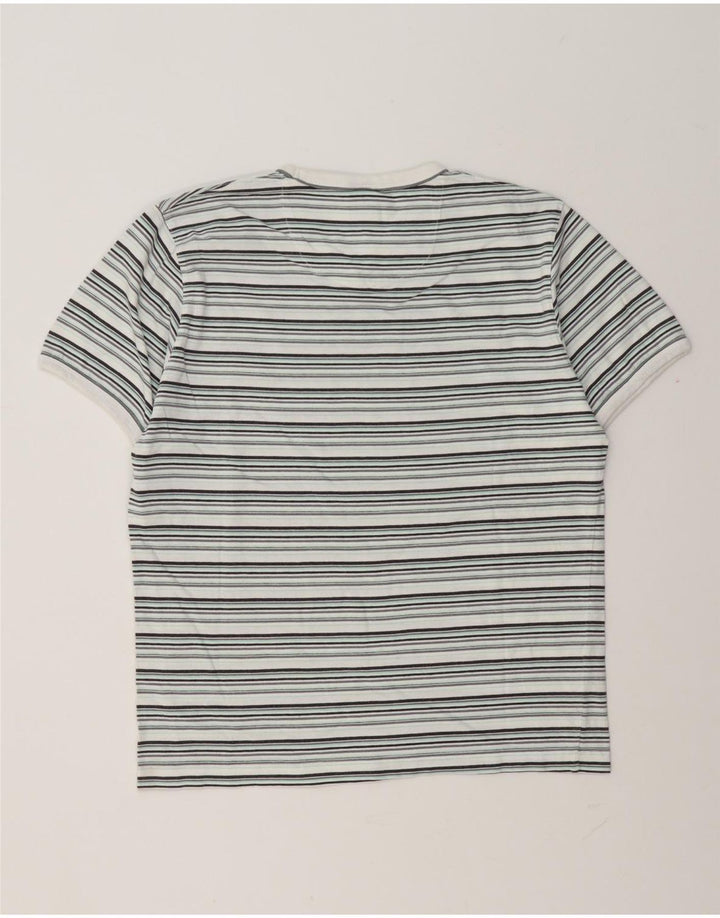 Nike Herre T-shirt Top Medium Flerfarvet Stribet