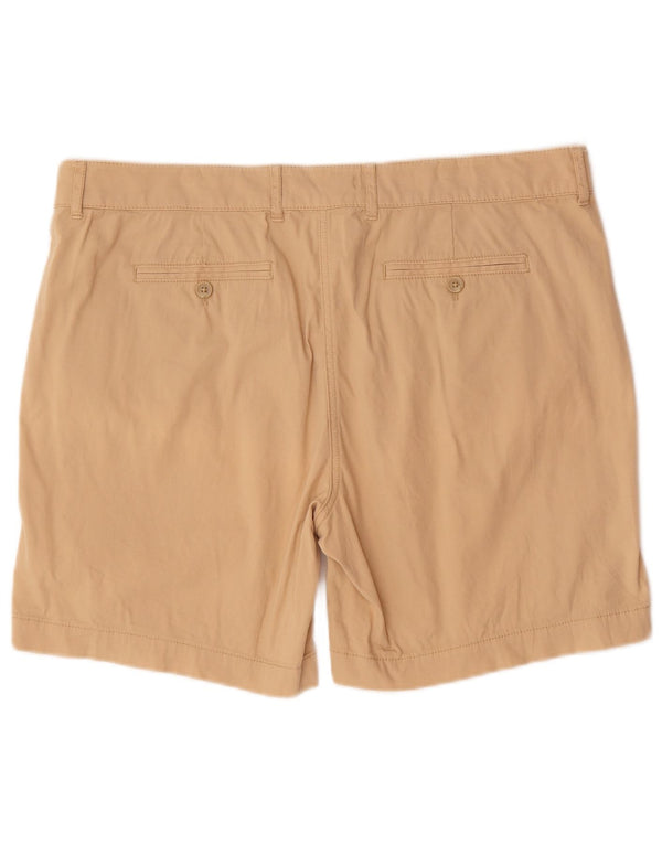 Marks & Spencer Chino Shorts til kvinder UK 16 Large W38 Beige Bomuld