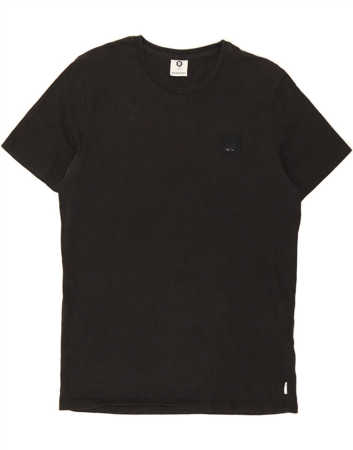JACK & JONES Mens T-Shirt Top Large Black Cotton Vintage Jack & Jones and Second-Hand Jack & Jones from Messina Hembry 