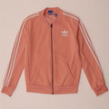 Adidas Dame Grafisk Træningsdragt Top Jacket UK 8 Lille Pink Polyester