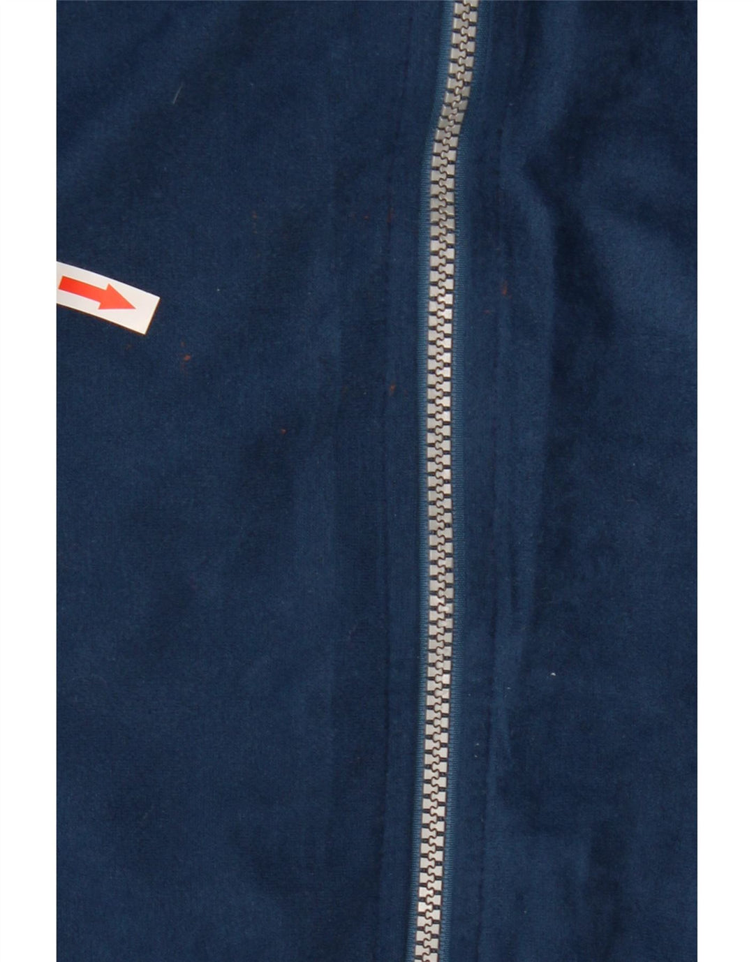 Aesse Herre Velour Træningsdragt Top Jakke 2XL Navy Blue Colourblock Polyester
