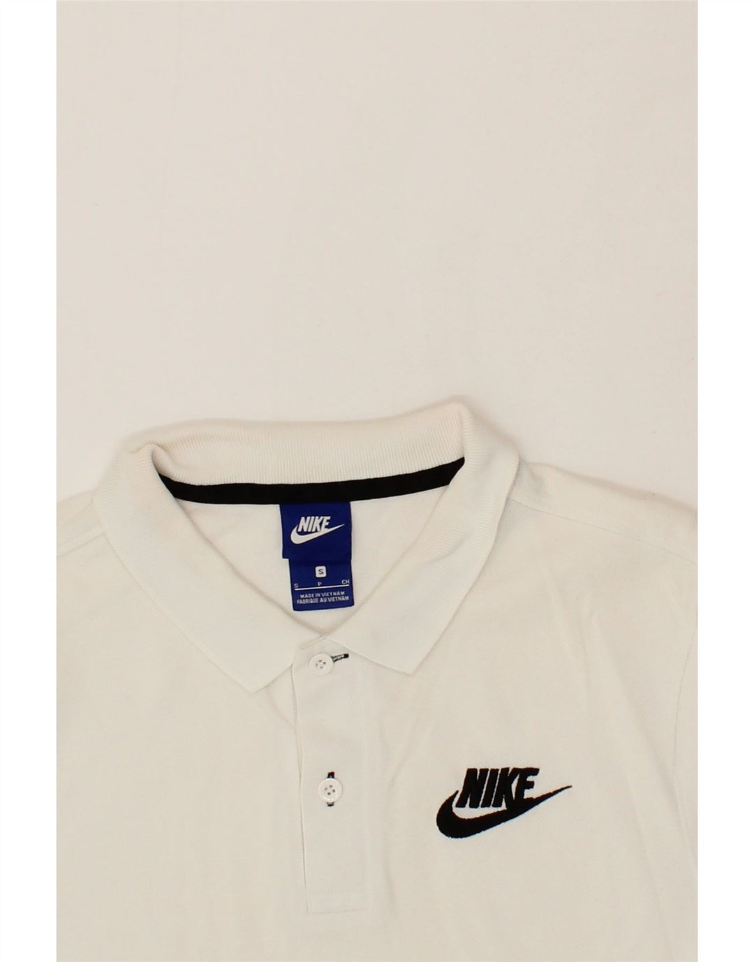 NIKE Mens Polo Shirt Small White Cotton Vintage Nike and Second-Hand Nike from Messina Hembry 