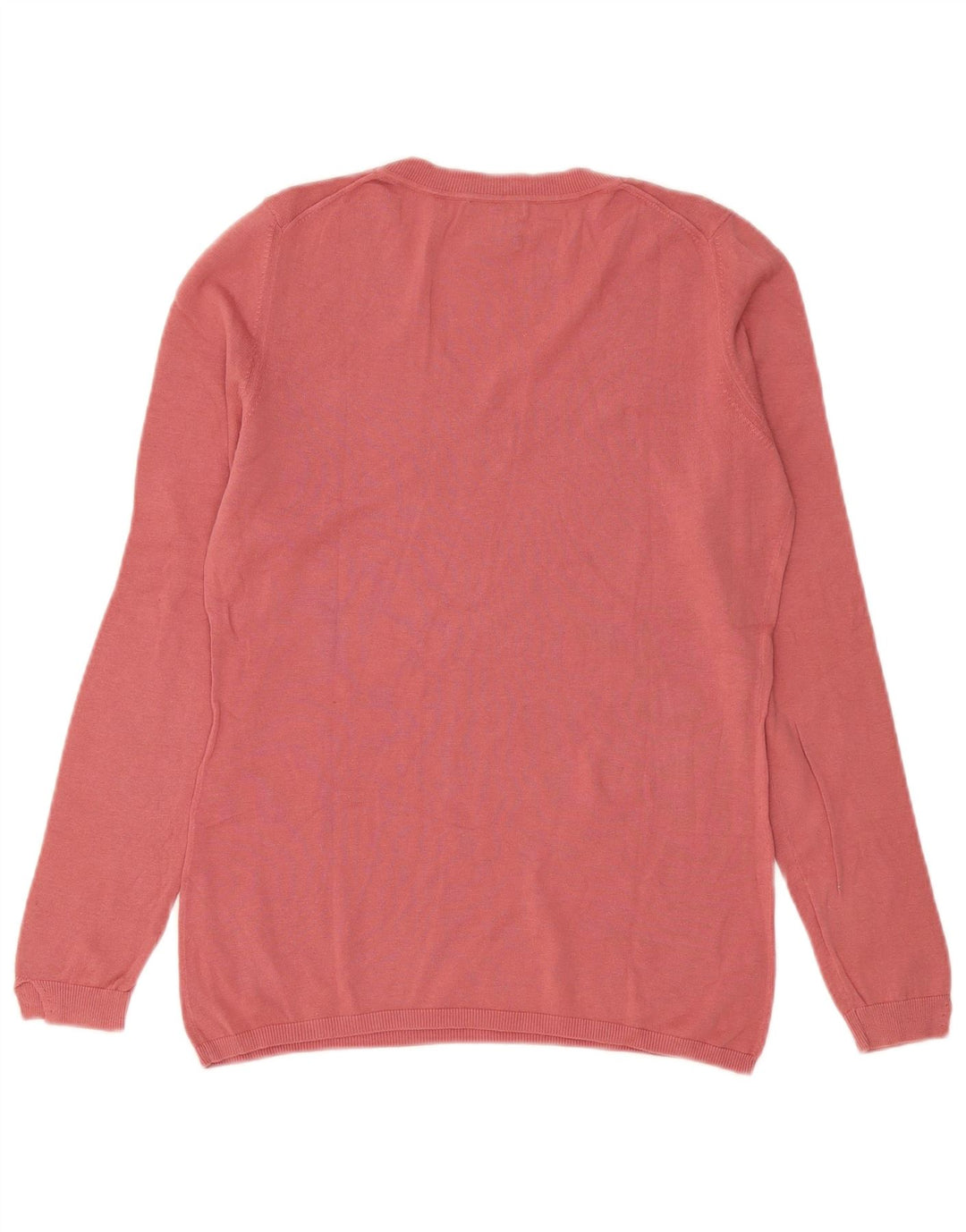 Massimo Dutti Dame V-hals sweater UK 14 Medium Pink Bomuld