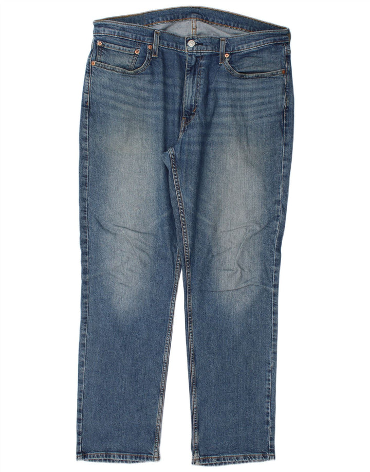 LEVI'S Mens 514 Straight Jeans W36 L32 Blue Cotton