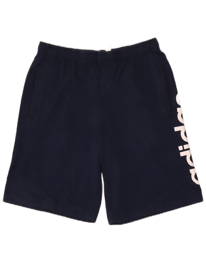 Adidas Herre grafiske sportsshorts Medium marineblå bomuld