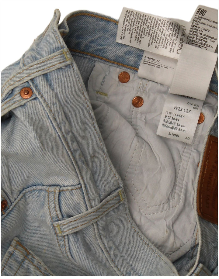 Levi's Dame Ribcage Straight Jeans W23 L27 Blå Bomuld