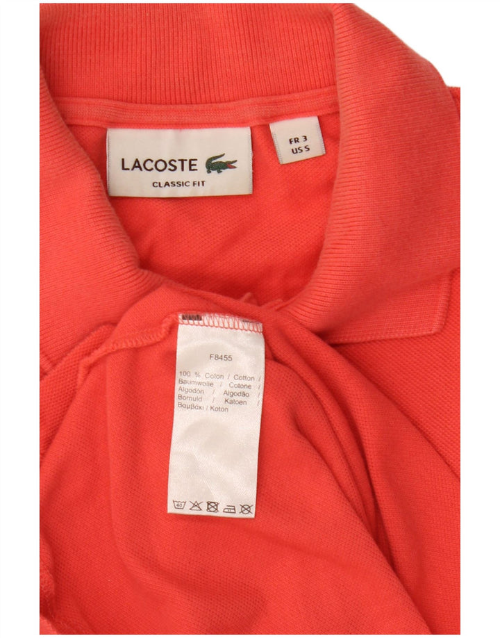 Lacoste Herre Classic Fit Polo Shirt Størrelse 3 Lille Rød Bomuld