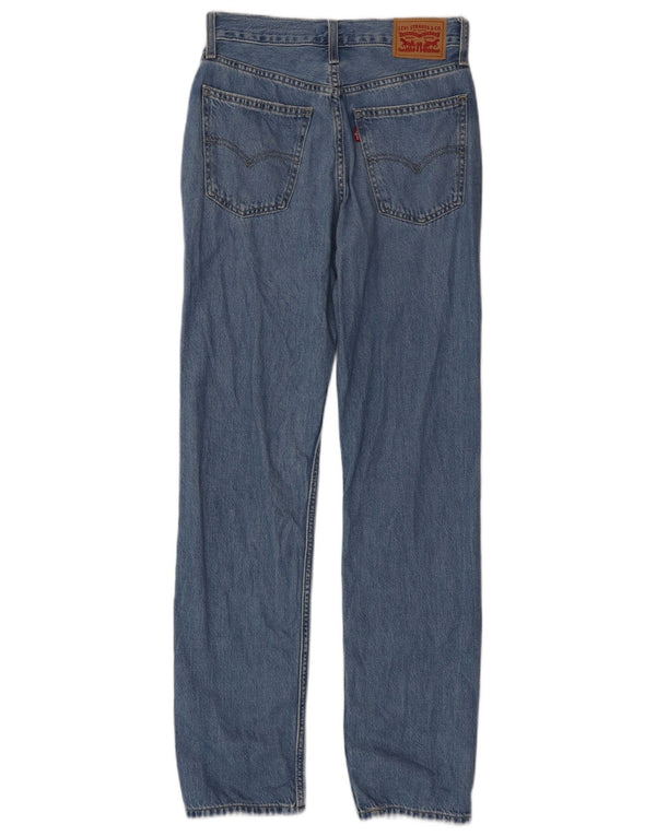 Levi's Womens Low Pro Straight Jeans UK 2 2XS W23 L30 Blue Cotton