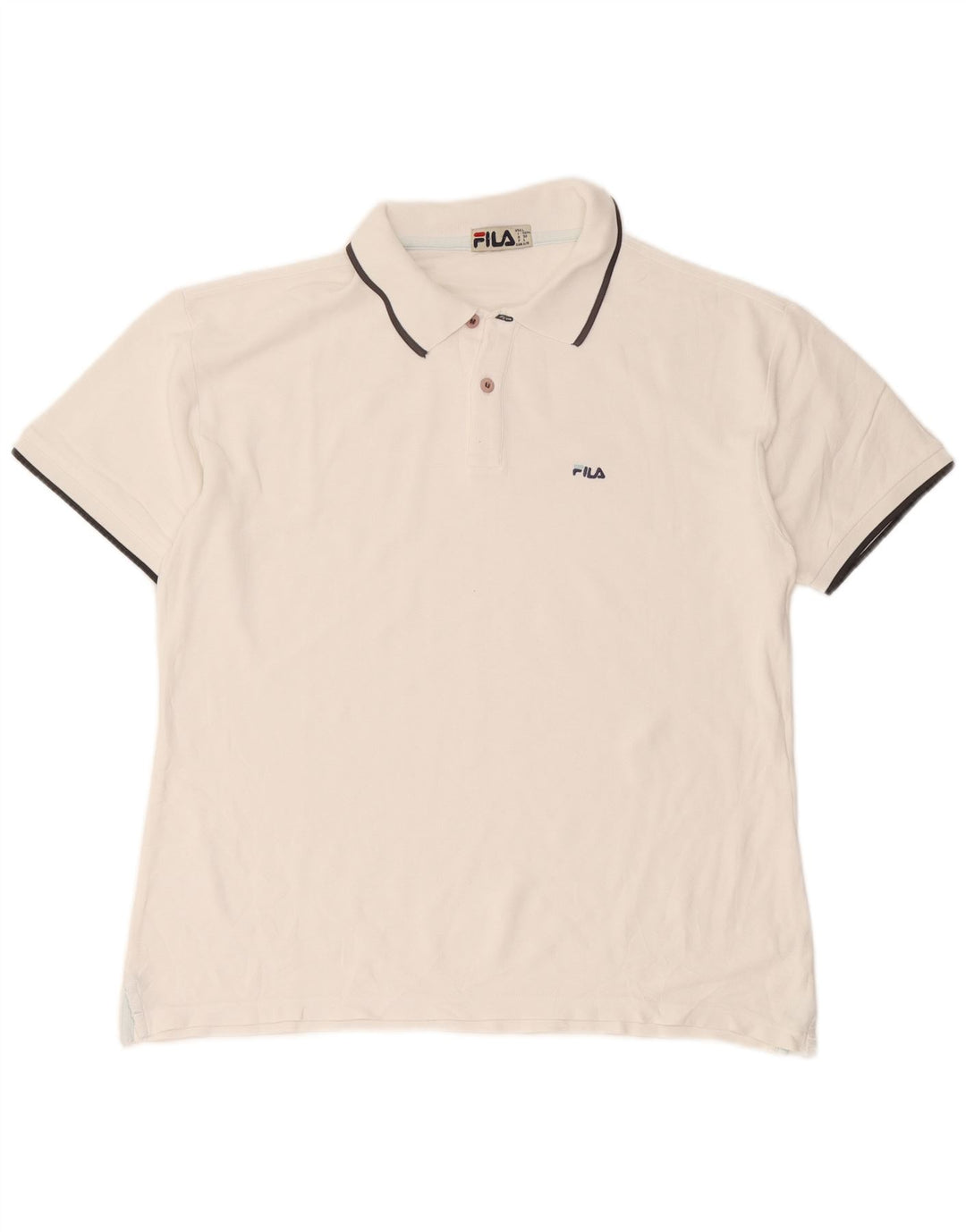 Fila Herre Polo Shirt IT 52 Stor Hvid